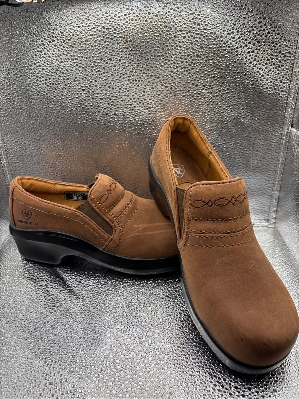 Ariat Women's Brown Slip-On Clogs like new never worn.